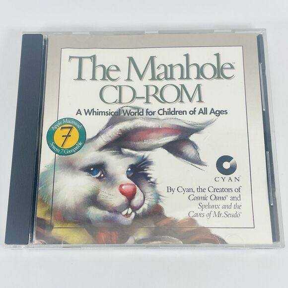 The Manhole CD ROM by Cyan 1992 for Apple Macintosh 7 Game Software - Picture 1 of 7